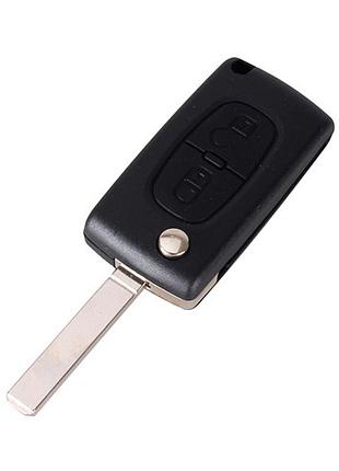 Викидний ключ, корпус під чип, 2кн dkt0269, peugeot, ніша ce0536, va2