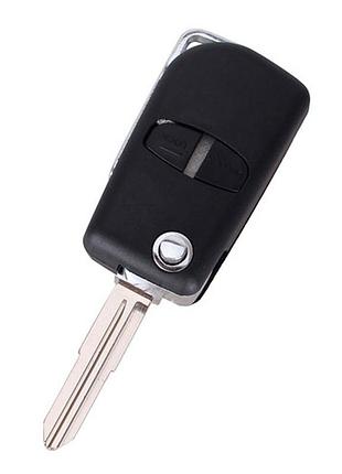 Выкидной ключ, корпус под чип, 2кн, mitsubishi, new