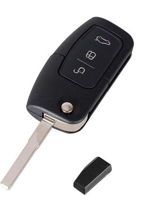 Ключ зажигания, 3 кнопки hu101, для ford focus fiesta, 433мгц