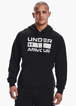 Худі чоловіче under armour rival flc signature hd black 1366363-001