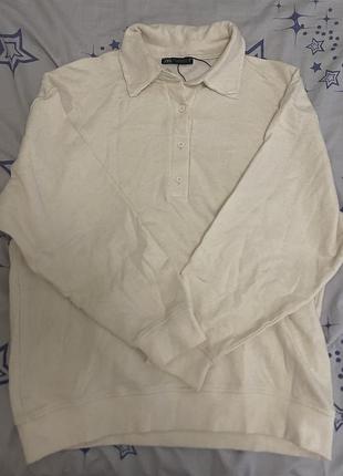 Кофта поло, в стилі old money від бренду "zara" розмір l-xl