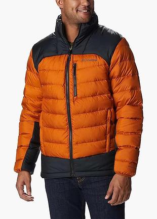 Пуховик чоловічий columbia autumn park™ down jacket orange/black wm0989-010
