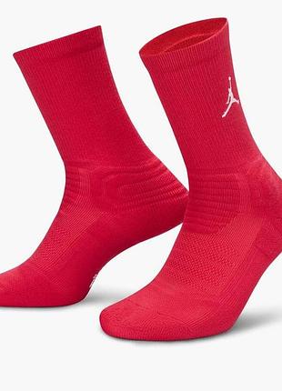 Носки унисекс air jordan flight crew socks red (1 пара) sx5854-600