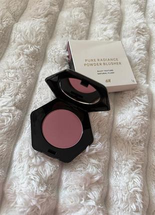Рум'яна для обличчя pure radiance powder blusher soft pink h&m рожевий