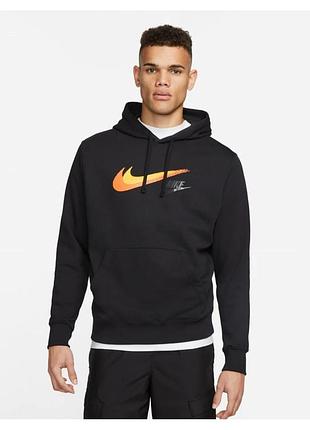 Худі чоловіче nike sportswear hoodie black fq7163-010