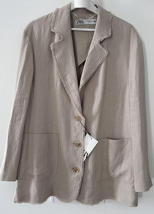Піджак zara з льону новий