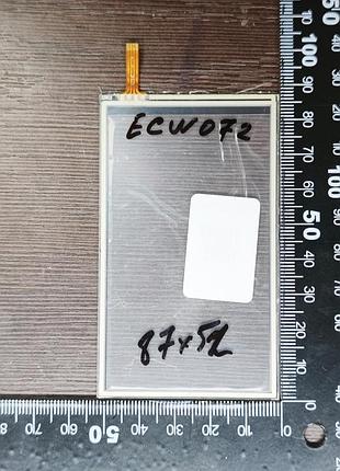 Сенсорне скло китай 087x052 p/n: ecw072 / ecw072-b