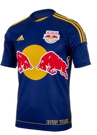 Футбольная футболка  adidas red bull new york 2014 - 2016 mls away shirt