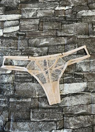 Трусики стрінги люкс серія victoria’s secret оригінал розмір с
