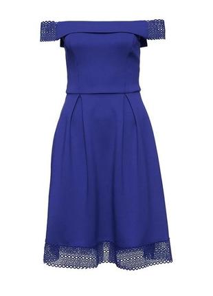 Очень красивое платье ярко синего цвета от dorothy perkins3 фото