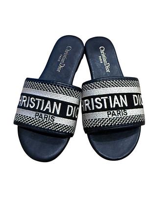 Шлепки christian dior (копия) | женские шлепанцы диор, размер 36