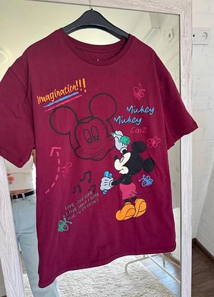 Распродажа 🏷 оверсайз футболка с принтом мики маус mickey mouse