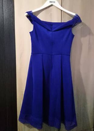 Очень красивое платье ярко синего цвета от dorothy perkins5 фото