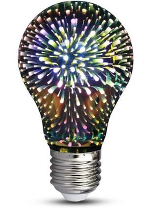Світлодіодна декоративна 3d-лампочка filament a60 e27