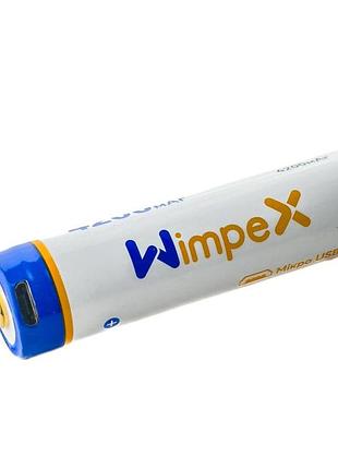 Аккумулятор 18650 wimpex wx1435 usb литиевый 4200 mah