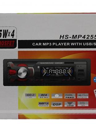 Автомагнітола hs mp-4255 bt 2 usb iso