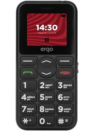 Мобильный телефон ergo r181 dual sim black