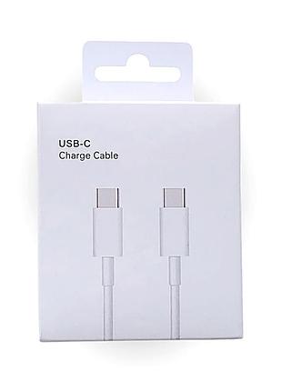 Кабель для зарядки type-c – type-c white edition