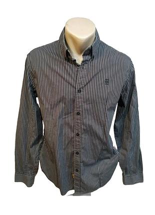 Чоловіча сорочка g-star raw mason shirt оригінал, розмір l в смужку