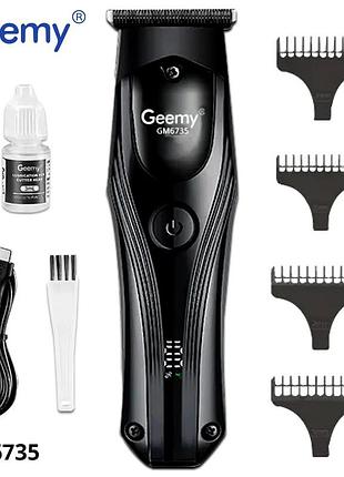 Бездротова машинка-тример для стриження gemei gm-6735