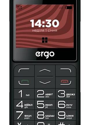 Мобильный телефон ergo r231 dual sim black, 2.31"