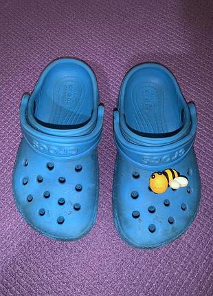 Детская обувь сабо crocs с8 оригинал, стелька к точкам 15,5-16 см