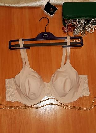 Базовий бежевий якісний бюстгальтер бренд dunnes stores