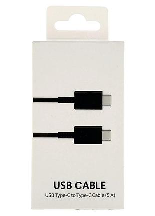 Кабель для зарядки type-c – type-c 45w black edition, 5a, 1 м 9917
