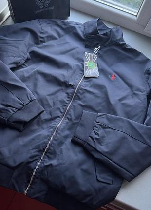 Бомбер polo ralph lauren синій наявність