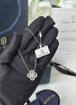 Новое серебряное колье harry winston