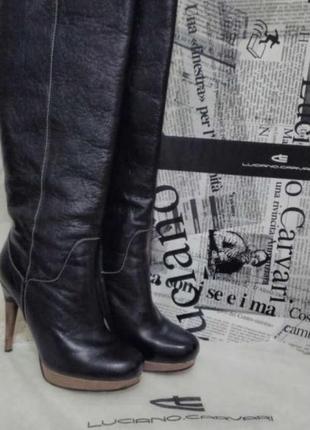 Чоботи шкіряні luciano carvari
