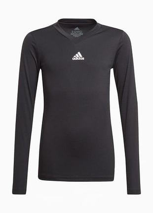 Чорна термофутболка adidas team base tee лонгслив adidas