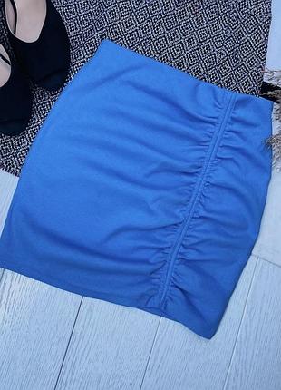 Нова літня спідниця zara s коротка спідниця бавовняна блакитна спідниця в рубчик спідниця зара
