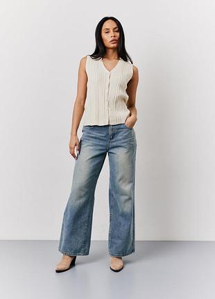 Джинси stradivarius wide leg