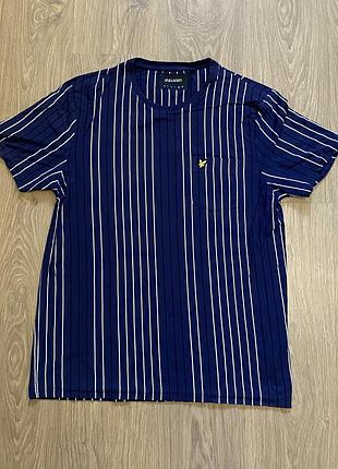 Лайлі скот lyle & scott футболка синя в полоску