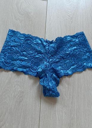 Ажурные трусики кружевные трусы вьющиеся шортики s c 8 36 44