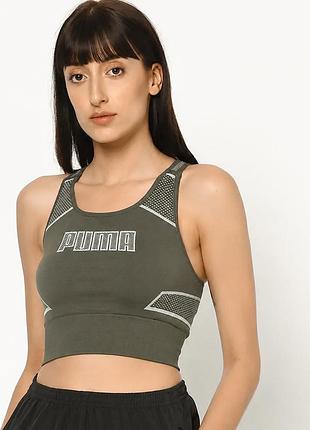 Спортивный топ для спорта пума puma удлинённый длинный