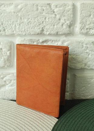 Чоловічий гаманець з натуральної шкіри real leather.