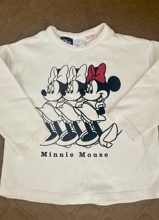 Кофта реглан zara disney 2-3 роки 98 дівчинці