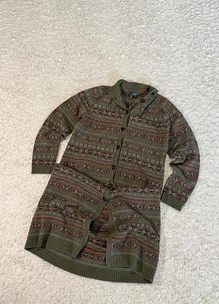 Lauren ralph lauren colorful wool cardigan | кардіган