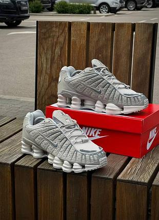 Мужские кроссовки nike shox tl серые
