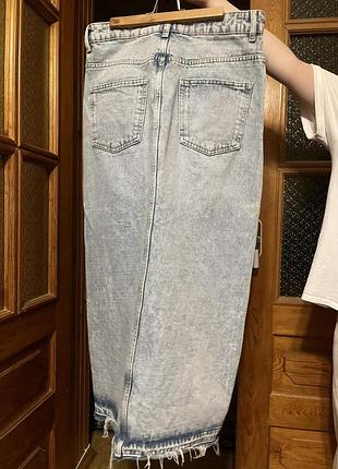 Довга спідниця жіноча джинсова блакитна з pull&bear,розмір м.