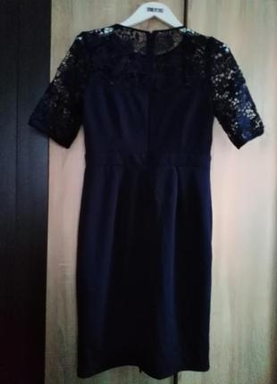 Дуже красиве темно-синє плаття футляр від dorothy perkins2 фото