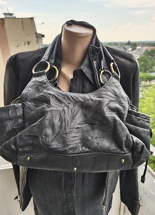Шкіряна сумка вінтаж  moda in pelle.