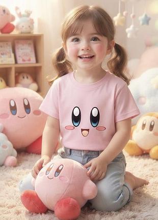 Футболка рожева бавовна kirby star
