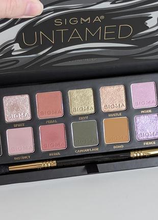 Палетка теней sigma beauty untamed eyeshadow palette