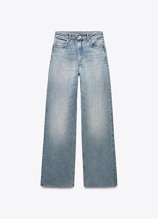 Джинси zara wide leg high rise