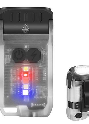 Boruit v15 світлодіодний ліхтар-брелок прозорий