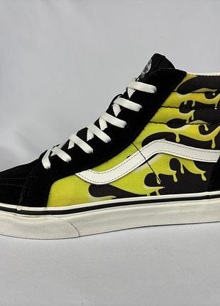 Vans sk8-hi zip flame високі кеди 39 розмір 25 см