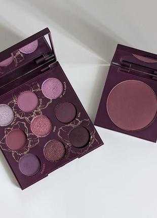 Палетка тіней + рум'яна colourpop orchid you not palette + colourpop potted blush